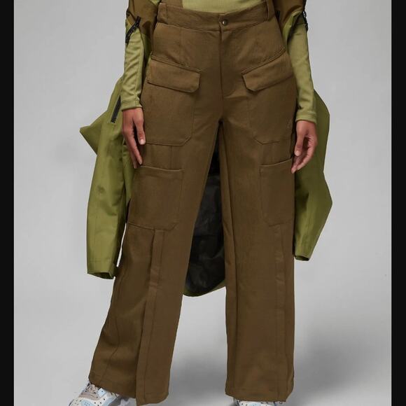Jordan Light Olive Green High Waist Cargo Pants - Size S - Picture 1 of 15